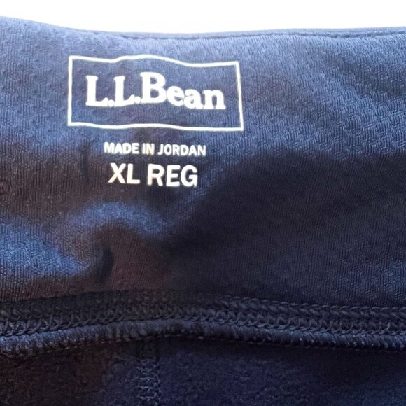 NEW LL Bean Primaloft Therma-stretch Fleece Mid-Rise Straight-Leg Navy Pants XL - Picture 7 of 16
